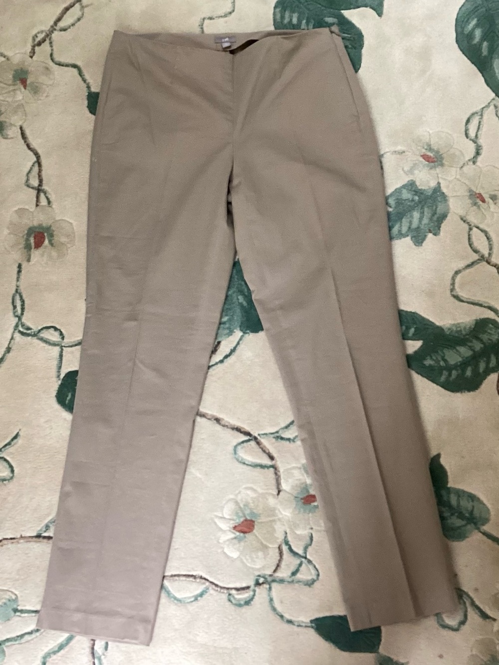 J.Jill dark khaki cotton pants, Size 10 Tall